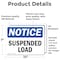 Signmission Suspended Load, 10 in W x Rectangle, Vinyl Decal OS-2PACK-NS-D-710-L-16639 - alternate 2